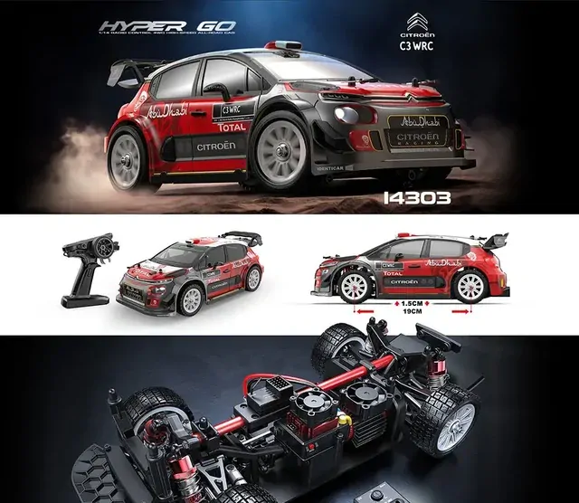 Citroën C3 WRC driftovací auto s gyroskopem 1:14