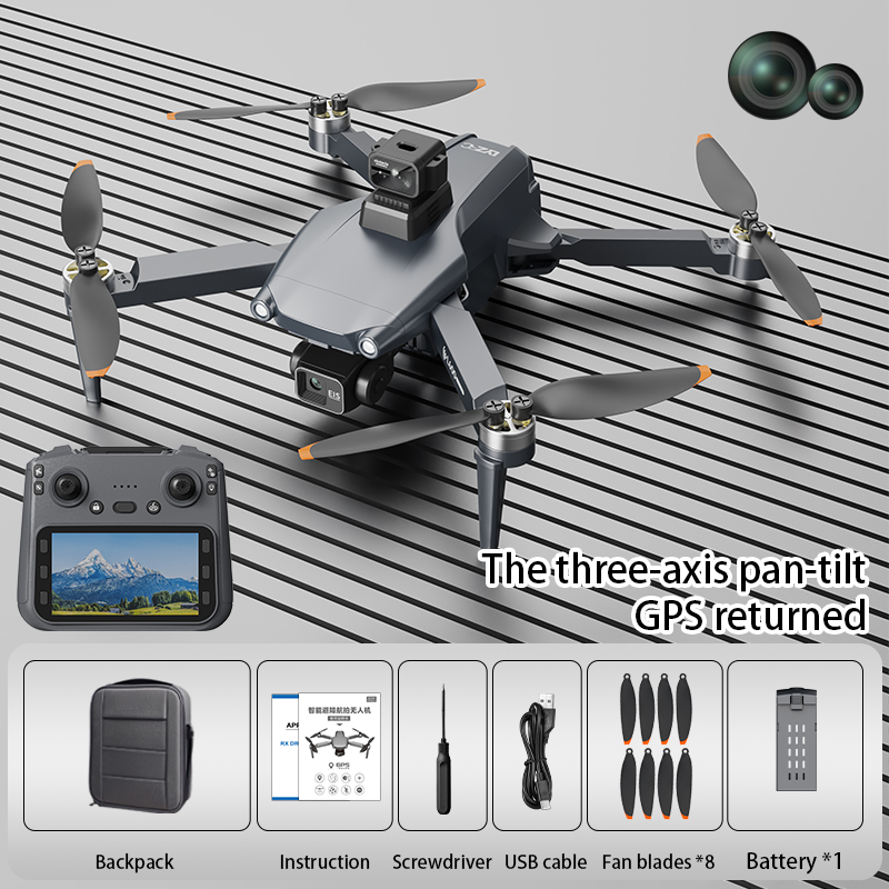 Dron L600 Pro Max - 3 baterie v balení