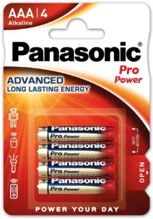 Prémiové alkalické baterie AAA - 4ks